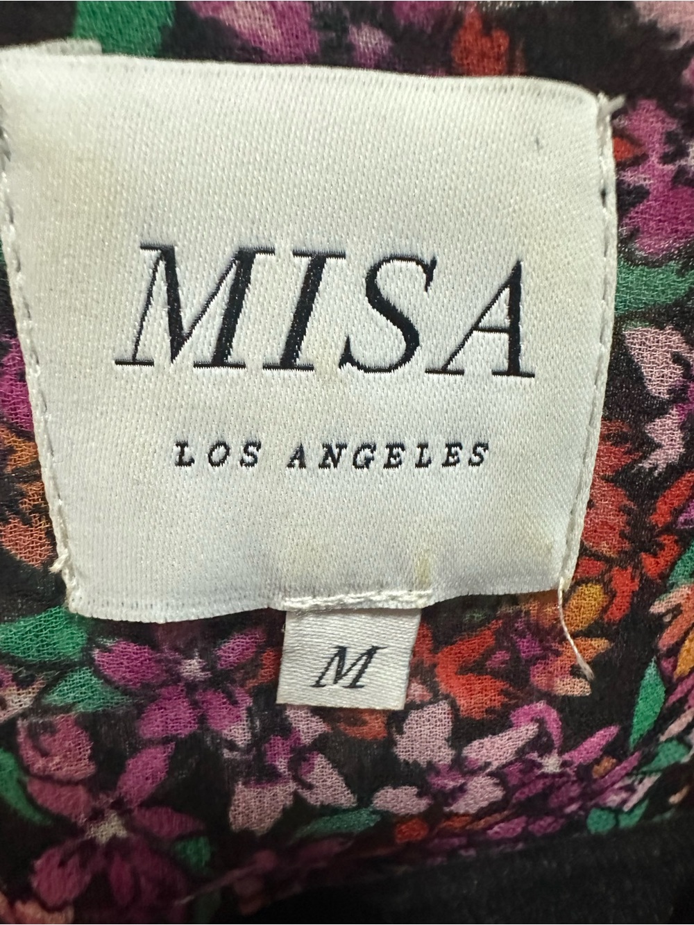 Misa Los Angeles Purple Floral Ruffle Mini Dress size M - Picture 8 of 10